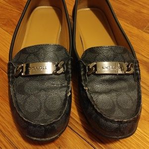 Coach Black Size 8 Loafer